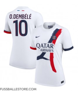 Günstige Paris Saint-Germain Ousmane Dembele #10 Auswärtstrikot Damen 2024-25 Kurzarm